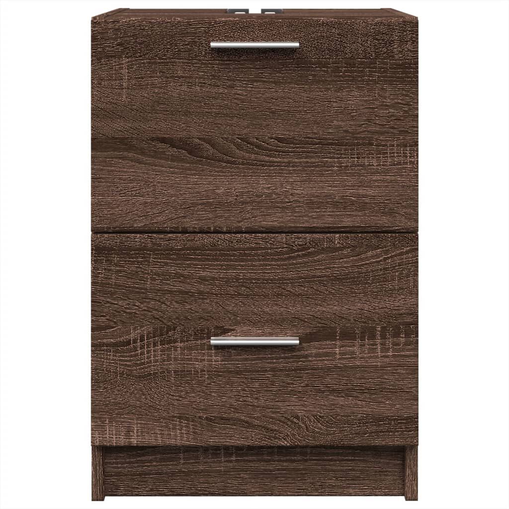 vidaXL Ντουλάπι Νιπτήρα Καφέ Δρυς 40x37x59 εκ. Επεξεργασμένο Ξύλο