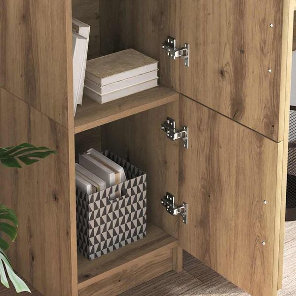 vidaXL Highboard Artisan Oak 31.5 x 32 x 122.5 &epsilon;&kappa;