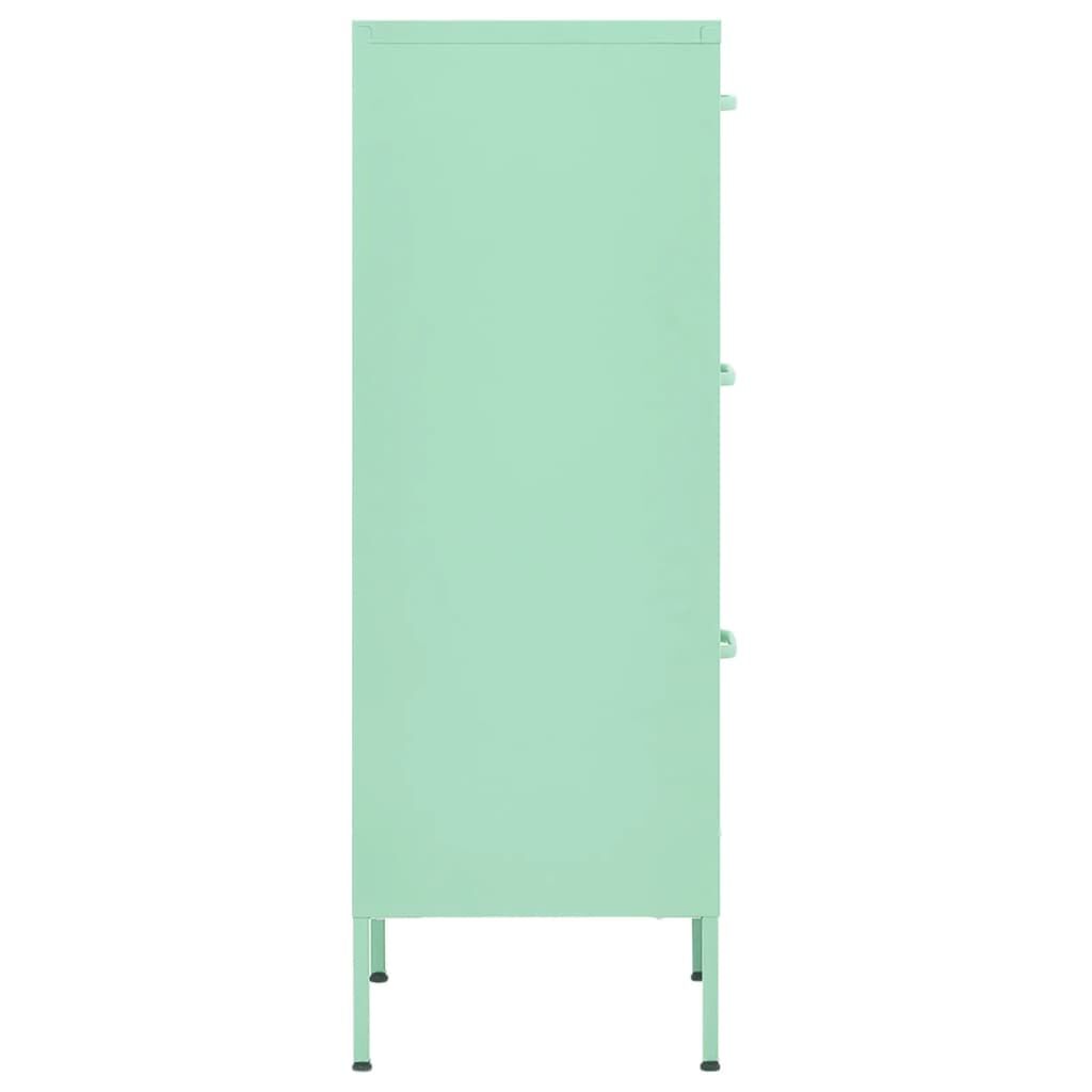 vidaXL Ντουλάπι Αποθήκευσης Xρώμα Mέντας 42,5x35x101,5 εκ. από Ατσάλι