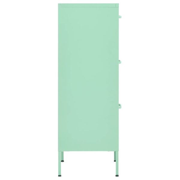 vidaXL Ντουλάπι Αποθήκευσης Xρώμα Mέντας 42,5x35x101,5 εκ. από Ατσάλι