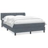 vidaXL Box Spring &Kappa;&rho;&epsilon;&beta;ά&tau;&iota; &mu;&epsilon; &sigma;&tau;&rho;ώ&mu;&alpha; &Sigma;&kappa;&omicron;ύ&rho;&omicron; &gamma;&kappa;&rho;&iota; 140x220 cm &Beta;&epsilon;&lambda;&omicron;ύ&delta;&iota;&nu;&omicron;