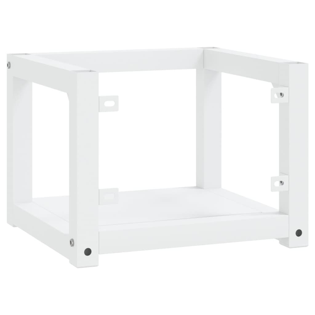 vidaXL Έπιπλο Μπάνιου Επιτοίχιο Λευκό 40 x 38 x 31 εκ. Σιδερένιο