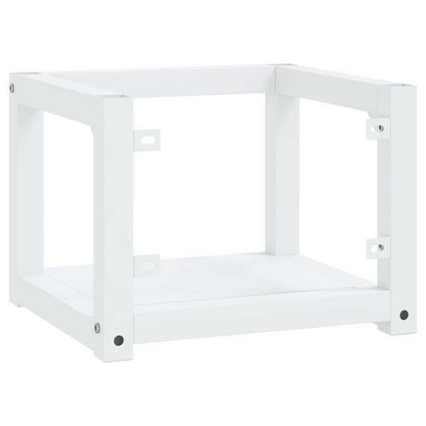 vidaXL Έπιπλο Μπάνιου Επιτοίχιο Λευκό 40 x 38 x 31 εκ. Σιδερένιο