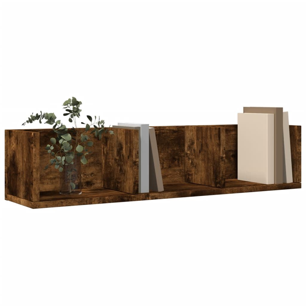 vidaXL Ντουλάπια Τοίχου Καπνιστή δρυς 75x18x16,5 εκ. Επεξ. Ξύλο
