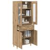 vidaXL Highboard Artisan Oak 69,5 x 34 x 180 &epsilon;&kappa;. &Epsilon;&pi;&epsilon;&xi;&epsilon;&rho;&gamma;&alpha;&sigma;&mu;έ&nu;&omicron; &xi;ύ&lambda;&omicron;
