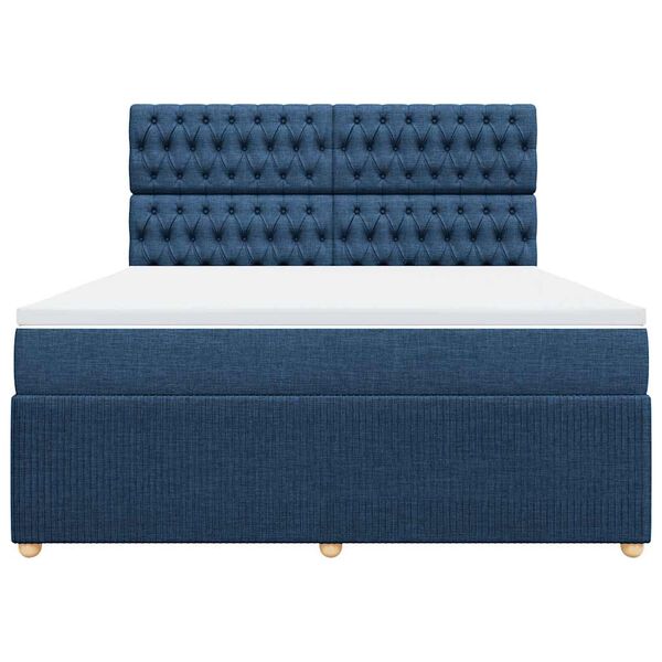 vidaXL &Kappa;&rho;&epsilon;&beta;ά&tau;&iota; Boxspring &mu;&epsilon; &Sigma;&tau;&rho;ώ&mu;&alpha; &Mu;&pi;&lambda;&epsilon; 180x200 &epsilon;&kappa;. &Upsilon;&phi;&alpha;&sigma;&mu;ά&tau;&iota;&nu;&omicron;