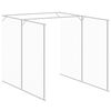 vidaXL Σπιτάκι Σκύλου με Αυλή Ανθρακί 165x1271x181 εκ. Γαλβαν. Χάλυβας