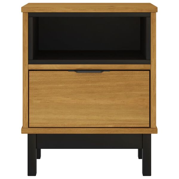vidaXL Κομοδίνο FLAM 40 x 35 x 50 εκ. από Μασίφ Ξύλο Πεύκου