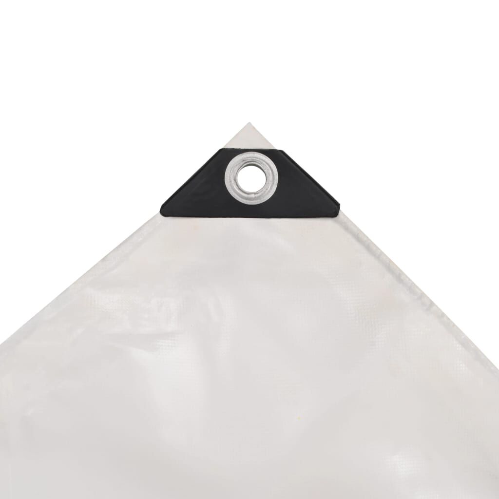 vidaXL Μουσαμάς 650 γρ./μ.² Λευκός 4 x 6 μ.