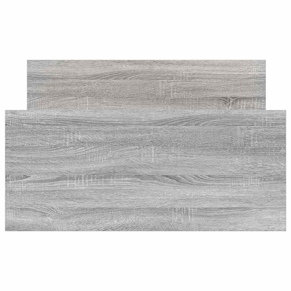 vidaXL Πλαίσιο Κρεβατιού Γκρι Sonoma 100x200 εκ. Επεξεργασμένο Ξύλο