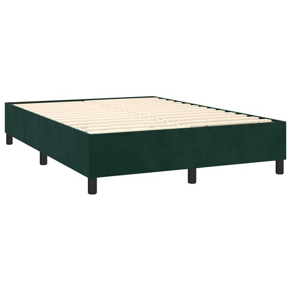vidaXL &Kappa;&rho;&epsilon;&beta;ά&tau;&iota; Boxspring &mu;&epsilon; &Sigma;&tau;&rho;ώ&mu;&alpha; &Sigma;&kappa;&omicron;ύ&rho;&omicron; &Pi;&rho;ά&sigma;&iota;&nu;&omicron; 140x200&epsilon;&kappa;. &Beta;&epsilon;&lambda;&omicron;ύ&delta;&iota;&nu;&omicron;