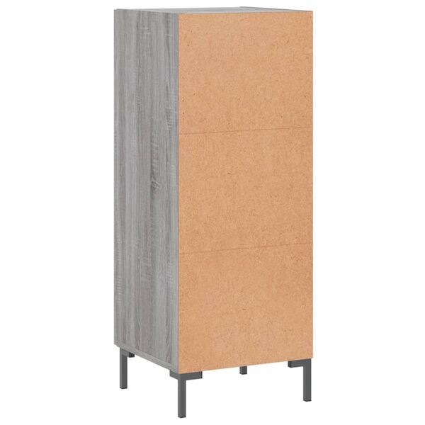 vidaXL Ντουλάπι Γκρι Sonoma 34,5x34x90 εκ. από Επεξεργασμένο Ξύλο
