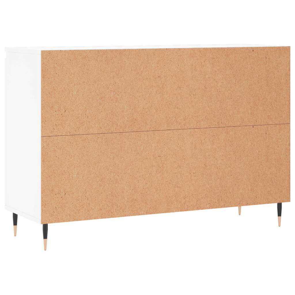 vidaXL Μπουφές Λευκός 101,5 x 35 x 70 εκ. από Επεξεργασμένο Ξύλο
