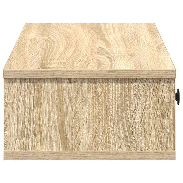 vidaXL Ράφι τοίχου με συρτάρια Δρυς sonoma 60x28x15 cm