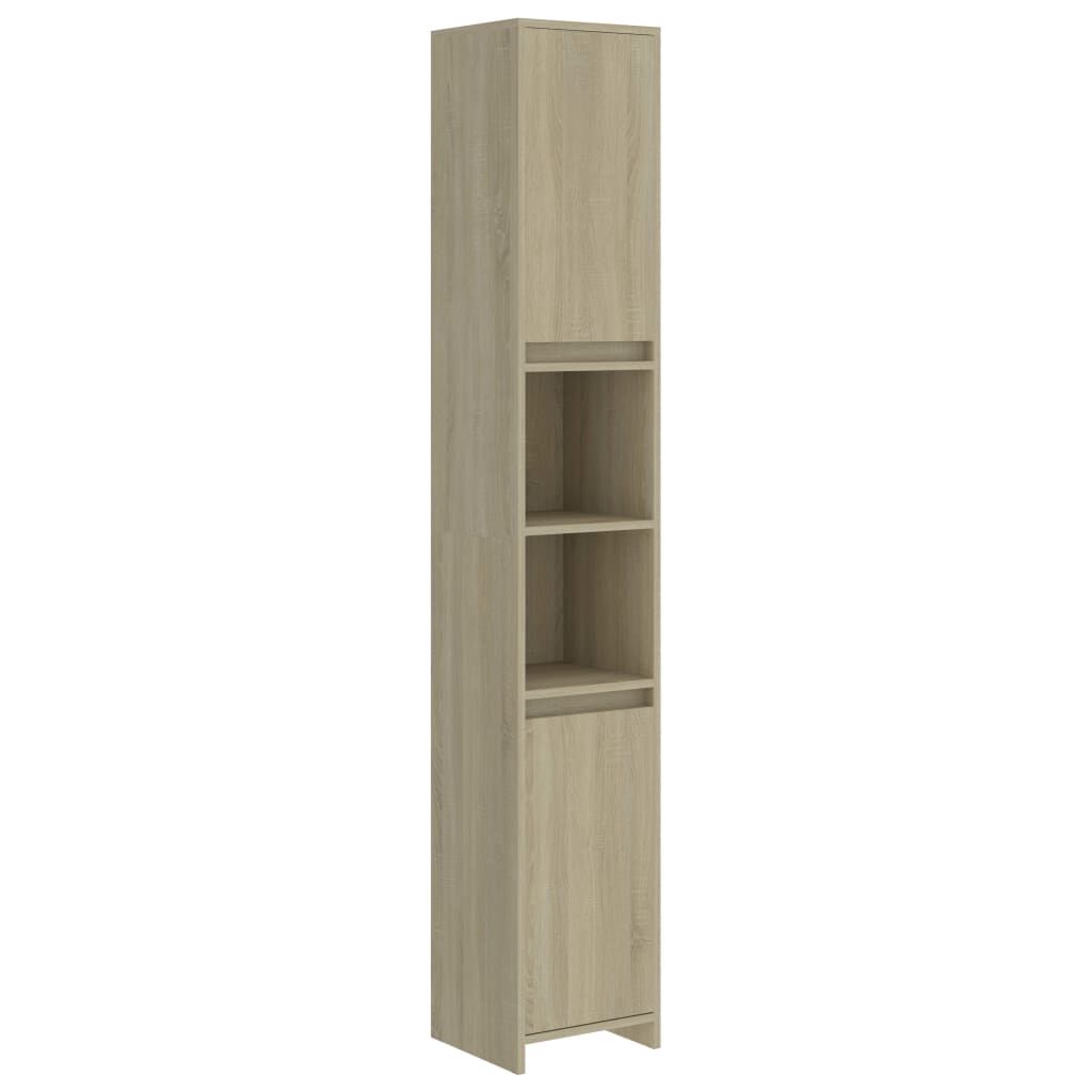 vidaXL Στήλη Μπάνιου Γκρι του Σκυροδέματος 30x30x183,5 εκ. Επεξ. Ξύλο
