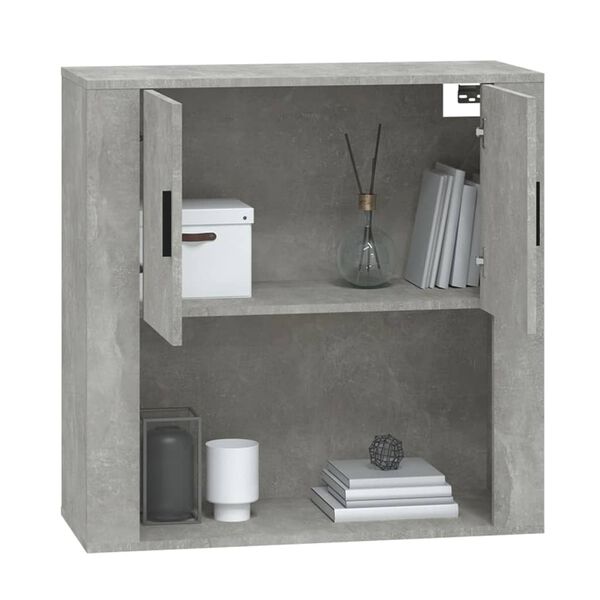 vidaXL Ντουλάπι Τοίχου Γκρι Σκυρ. 80x33x80 εκ. Επεξεργασμένο Ξύλο
