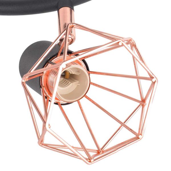 vidaXL Φωτιστικό Σποτ Ράγα με 3 Λαμπτήρες LED Filament 12 W