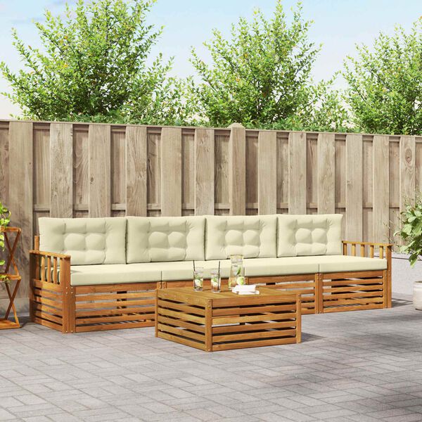 vidaXL &Sigma;&epsilon;&iota;&rho;ά &Kappa;&alpha;&nu;&alpha;&pi;έ &Epsilon;&xi;&omega;&tau;&epsilon;&rho;&iota;&kappa;&omicron;ύ &mu;&epsilon; &mu;&alpha;&xi;&iota;&lambda;ά&rho;&iota; 5 pcs &Phi;&upsilon;&sigma;&iota;&kappa;ό &kappa;&alpha;&iota; &Kappa;&rho;έ&mu;&alpha;