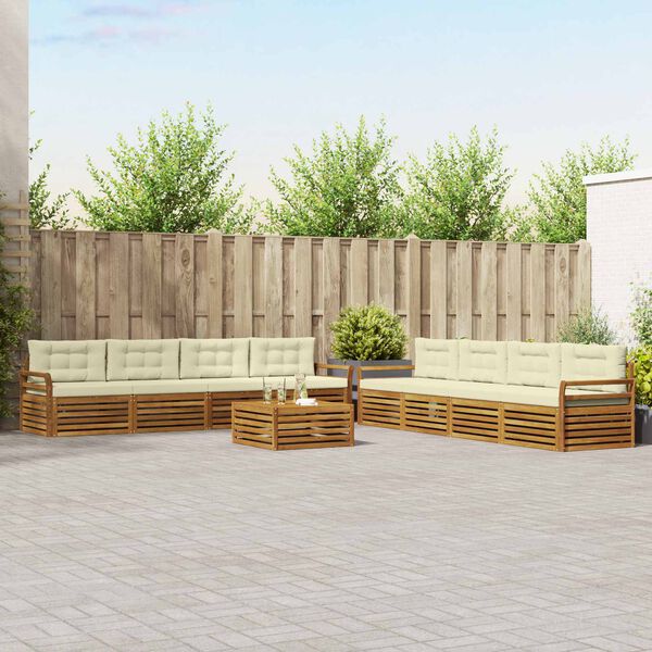 vidaXL &Sigma;&epsilon;&iota;&rho;ά &Kappa;&alpha;&nu;&alpha;&pi;έ &Epsilon;&xi;&omega;&tau;&epsilon;&rho;&iota;&kappa;&omicron;ύ &mu;&epsilon; &mu;&alpha;&xi;&iota;&lambda;ά&rho;&iota; 9 pcs &Phi;&upsilon;&sigma;&iota;&kappa;ό &kappa;&alpha;&iota; &Kappa;&rho;έ&mu;&alpha;