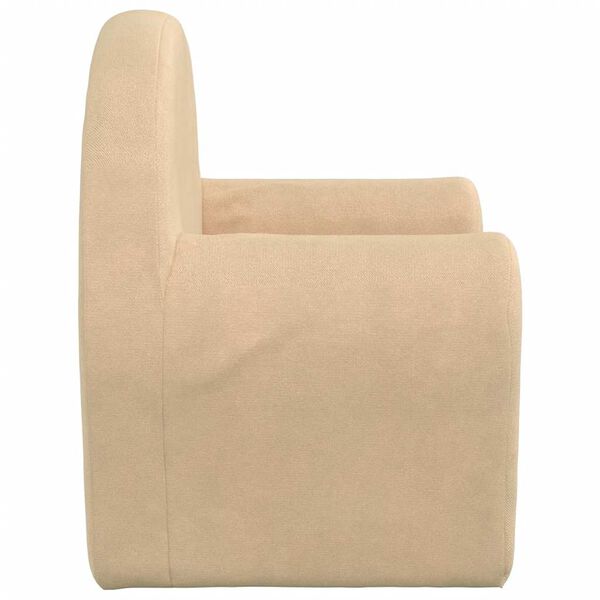 vidaXL Παιδικός καναπές Cream Soft Plush