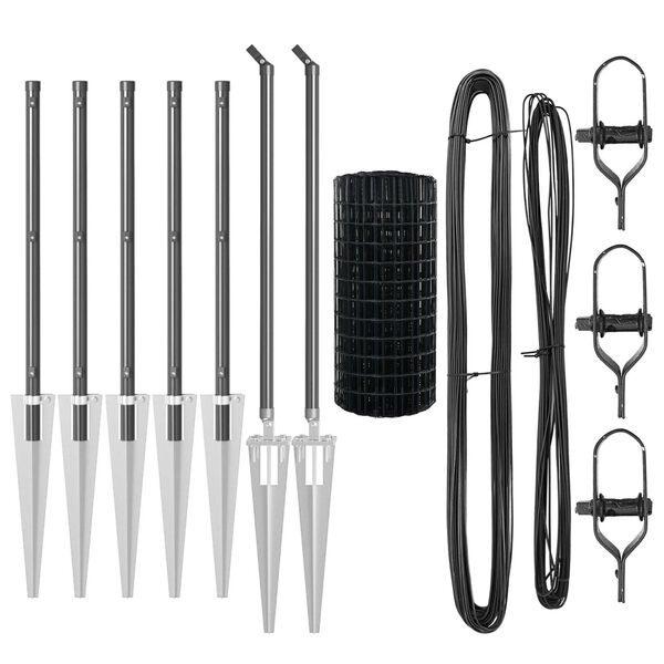 vidaXL &Tau;&epsilon;&nu;&tau;ώ&tau;&omicron; &mu;&epsilon; &sigma;&tau;ή&rho;&iota;&gamma;&mu;&alpha; &Gamma;&kappa;&rho;&iota; 0,6 x 10 &mu; &Chi;ά&lambda;&upsilon;&beta;&alpha;&sigmaf; &kappa;&alpha;&iota; PVC