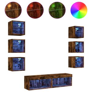 vidaXL Έ&pi;&iota;&pi;&lambda;&alpha; &Tau;&omicron;ί&chi;&omicron;&upsilon; &Tau;&eta;&lambda;&epsilon;ό&rho;&alpha;&sigma;&eta;&sigmaf; 8 &tau;&epsilon;&mu; LED &Kappa;&alpha;&pi;&nu;&iota;&sigma;&tau;ή &Delta;&rho;&upsilon;&sigmaf; &alpha;&pi;ό &Epsilon;&pi;&epsilon;&xi;. &Xi;ύ&lambda;&omicron;
