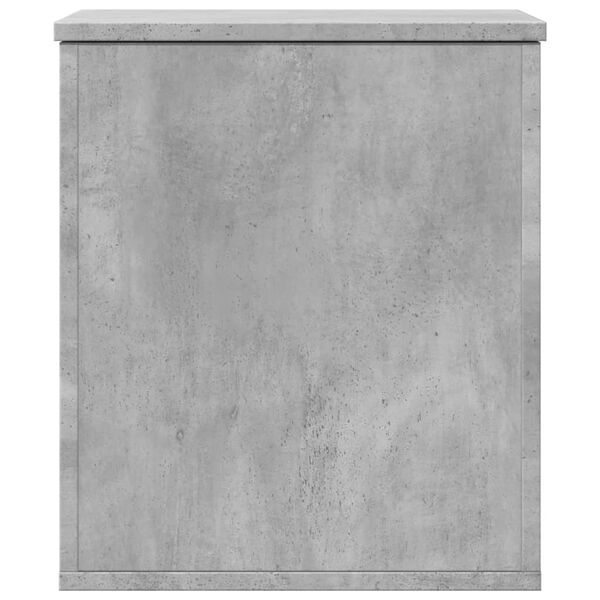 vidaXL Κουτί Αποθήκευσης Γκρι Σκυροδέματος 40x42x46 εκ. Επεξεργ. Ξύλο