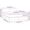 vidaXL &Kappa;&rho;&epsilon;&beta;ά&tau;&iota; Boxspring &mu;&epsilon; &Sigma;&tau;&rho;ώ&mu;&alpha; &Lambda;&epsilon;&upsilon;&kappa;ό 140x190&epsilon;&kappa;.&alpha;&pi;ό &Sigma;&upsilon;&nu;&theta;&epsilon;&tau;&iota;&kappa;ό &Delta;έ&rho;&mu;&alpha;