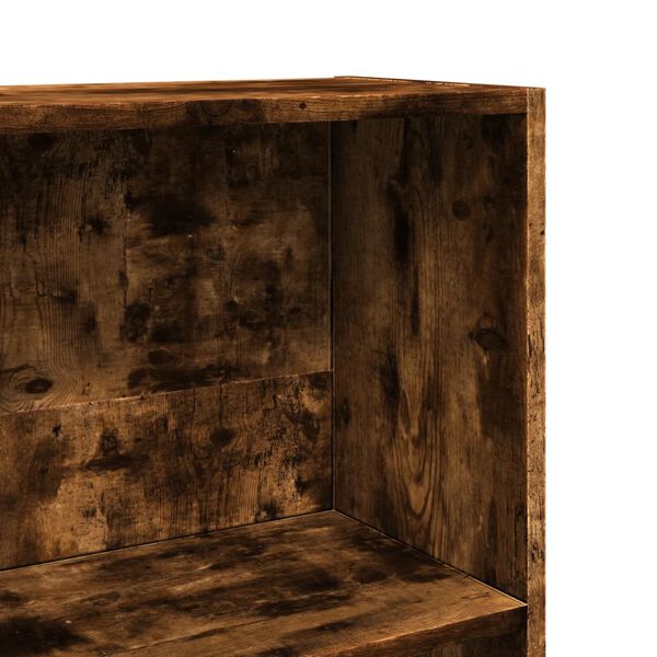 vidaXL Βιβλιοθήκη Καπνιστή Δρυς 60x24x143 εκ. από Επεξεργασμένο Ξύλο