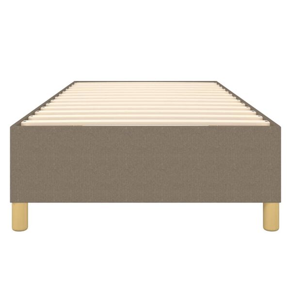 vidaXL Σκελετός Κρεβατιού Χωρίς Στρώμα Taupe 90x200 εκ. Υφασμάτινο