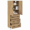 vidaXL Highboard 2 pcs Artisan Oak &Mu;&eta;&chi;&alpha;&nu;&iota;&kappa;ή &xi;&upsilon;&lambda;&epsilon;ί&alpha; &kappa;&alpha;&iota; &gamma;&upsilon;&alpha;&lambda;ί