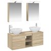 vidaXL &Sigma;&epsilon;&tau; &Epsilon;&pi;ί&pi;&lambda;&omega;&nu; &Mu;&pi;ά&nu;&iota;&omicron;&upsilon; 5 pcs Sonoma &Delta;&rho;&upsilon;&sigmaf;