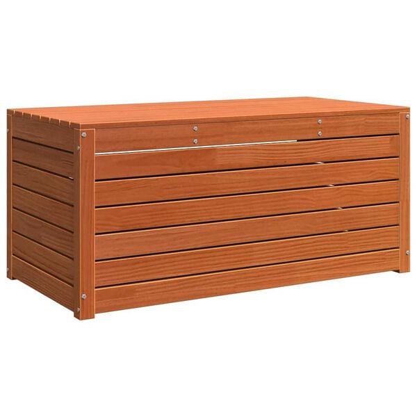 vidaXL Κουτί αποθήκευσης κήπου Καφέ κεριού 101 x 50.5 x 46.5 cm