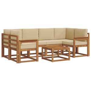 vidaXL &Sigma;&epsilon;&iota;&rho;ά &Kappa;&alpha;&nu;&alpha;&pi;έ &Epsilon;&xi;&omega;&tau;&epsilon;&rho;&iota;&kappa;&omicron;ύ &mu;&epsilon; &mu;&alpha;&xi;&iota;&lambda;ά&rho;&iota; 7 pcs &Phi;&upsilon;&sigma;&iota;&kappa;ό &kappa;&alpha;&iota; &Mu;&pi;&epsilon;&zeta;