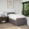 vidaXL &Kappa;&rho;&epsilon;&beta;ά&tau;&iota; Boxspring &mu;&epsilon; &Sigma;&tau;&rho;ώ&mu;&alpha; Taupe 90x190 &epsilon;&kappa;.&Upsilon;&phi;&alpha;&sigma;&mu;ά&tau;&iota;&nu;&omicron;