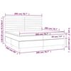 vidaXL &Kappa;&rho;&epsilon;&beta;ά&tau;&iota; Boxspring &mu;&epsilon; &Sigma;&tau;&rho;ώ&mu;&alpha; &Sigma;&kappa;&omicron;ύ&rho;&omicron; &Pi;&rho;ά&sigma;&iota;&nu;&omicron; 200x200&epsilon;&kappa;. &Beta;&epsilon;&lambda;&omicron;ύ&delta;&iota;&nu;&omicron;