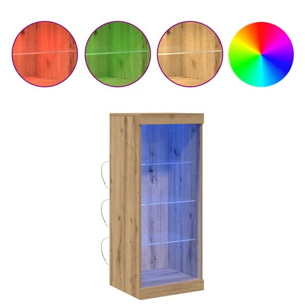 vidaXL Πλαϊνό γραφείο artisan δρυς 41 x 37 x 100 εκ Επεξεργασμένο ξύλο