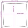 vidaXL Πανί Σκίασης Τετράγωνο Μπεζ 3,6 x 3,6 μ. από HDPE