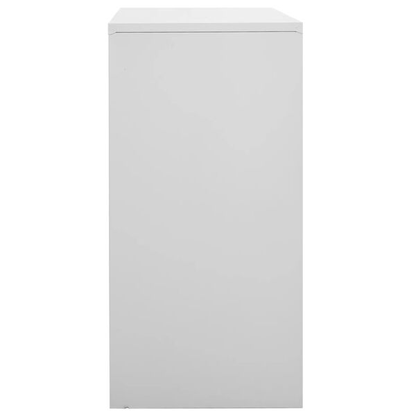 vidaXL Φοριαμός Ανοιχτό Γκρι 90 x 45 x 92,5 εκ. Ατσάλινος