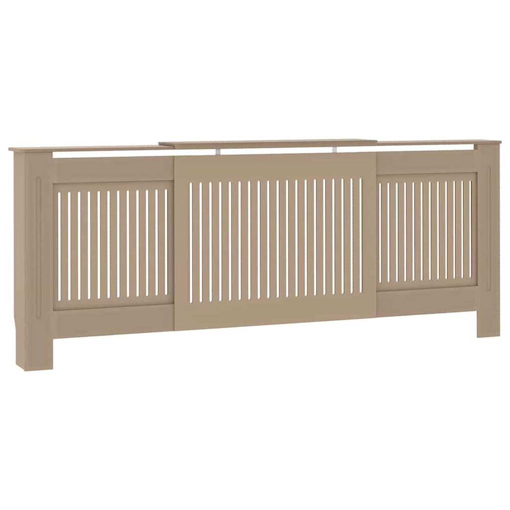 vidaXL Καπάκι Καλοριφέρ 2 pcs Καφέ (142-205) x 20.5 x 81.5 εκ.