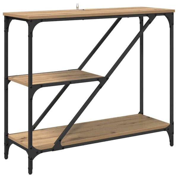 vidaXL &Tau;&rho;&alpha;&pi;έ&zeta;&iota; &kappa;&omicron;&nu;&sigma;ό&lambda;&alpha;&sigmaf; Artisan Oak 88,5 x 30 x 75 &epsilon;&kappa;.