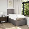 vidaXL &Kappa;&rho;&epsilon;&beta;ά&tau;&iota; Boxspring &mu;&epsilon; &Sigma;&tau;&rho;ώ&mu;&alpha; Taupe 100 x 200 &epsilon;&kappa;. &Upsilon;&phi;&alpha;&sigma;&mu;ά&tau;&iota;&nu;&omicron;