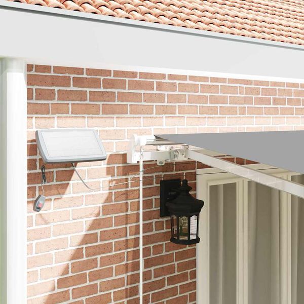 vidaXL Αντιανεμικό με Λευκό 6 x 3,5 μ Μέταλλο