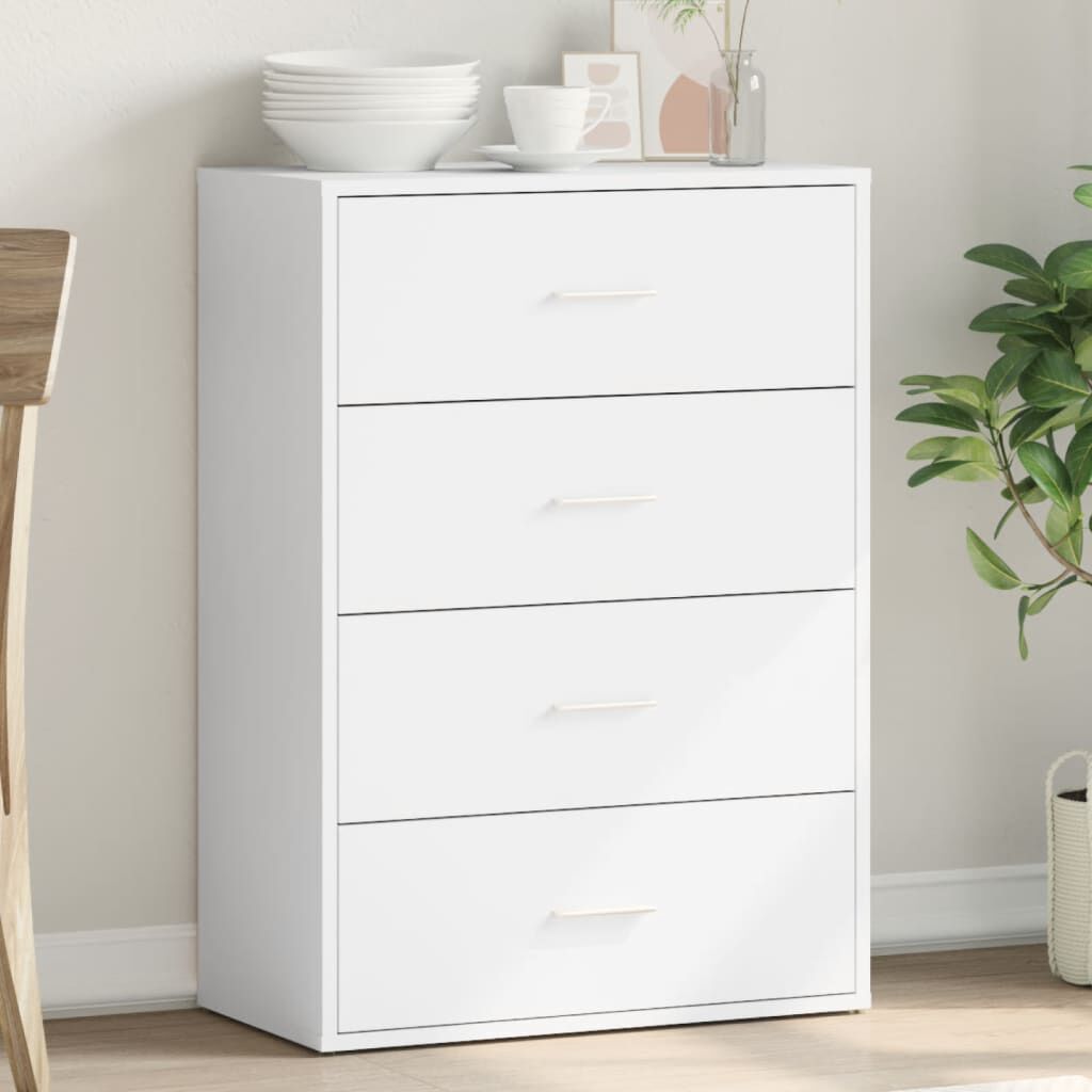 vidaXL Βοηθητικό Ντουλάπι Λευκό 60x31x84 εκ. από Επεξεργασμένο Ξύλο