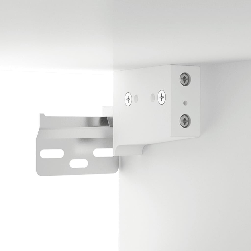 vidaXL Έπιπλο Καθρέπτη με LED Λευκό 91 x 15 x 76,5 εκ.