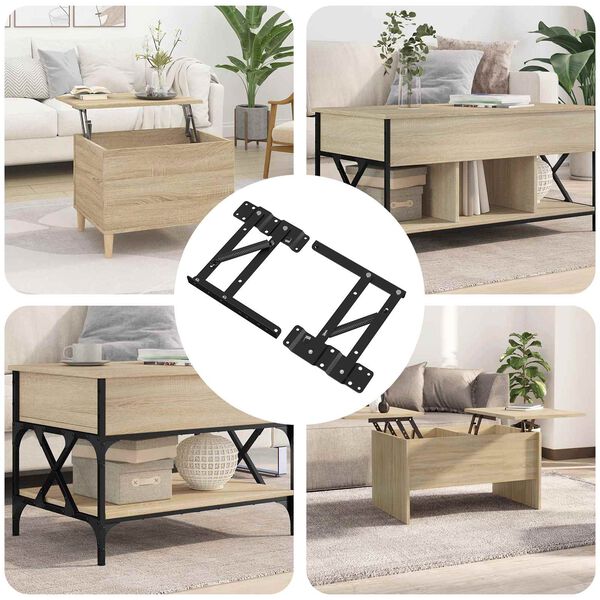 vidaXL &Mu;&eta;&chi;&alpha;&nu;&iota;&sigma;&mu;ό&sigmaf; &Alpha;&nu;ύ&psi;&omega;&sigma;&eta;&sigmaf; &Kappa;&rho;&epsilon;&beta;&alpha;&tau;&iota;&omicron;ύ 2 pcs &Mu;&alpha;ύ&rho;&omicron; 340 x 95 x 40 &chi;&iota;&lambda;