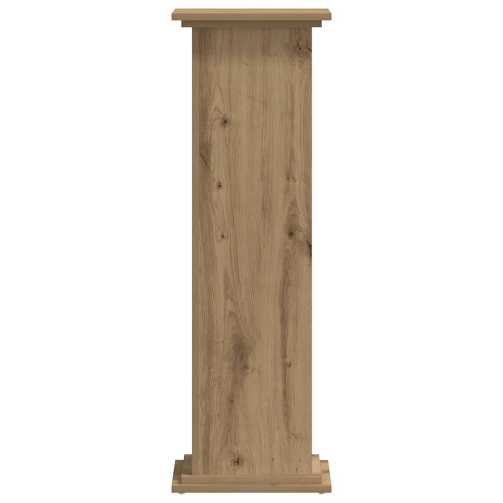 vidaXL Βάσεις Φυτών Αρτισιανή Δρυς 33x33x100 εκ. Επεξ. Ξύλο