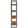 vidaXL Βιβλιοθήκη με 4 Επίπεδα 160x40x180 εκ. Ακατέργαστο Ξύλο Μάνγκο