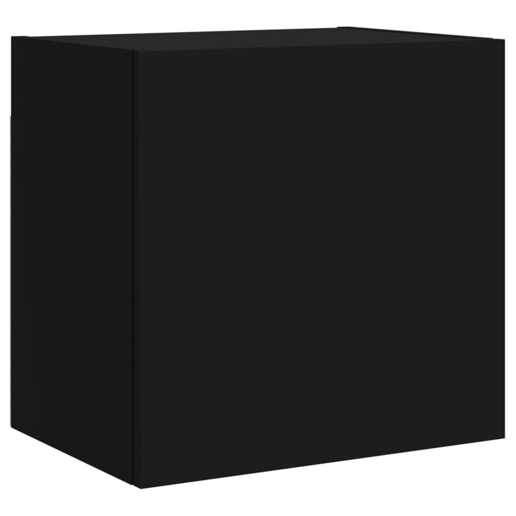 vidaXL Έπιπλα Τηλεόρασης Τοίχου 2 τεμ Μαύρα 40,5x30x40εκ Επεξ. Ξύλο