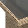 vidaXL Σετ Καναπέ Κήπου με μαξιλάρι 6 pcs Μπεζ Πολυ ράταν